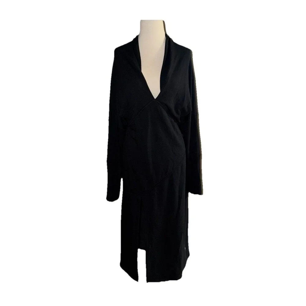 Daily Practice by Anthropologie Long-Sleeve V-Neck Dress Petite Large - Picture 2 of 7